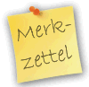 Auf den Merkzettel